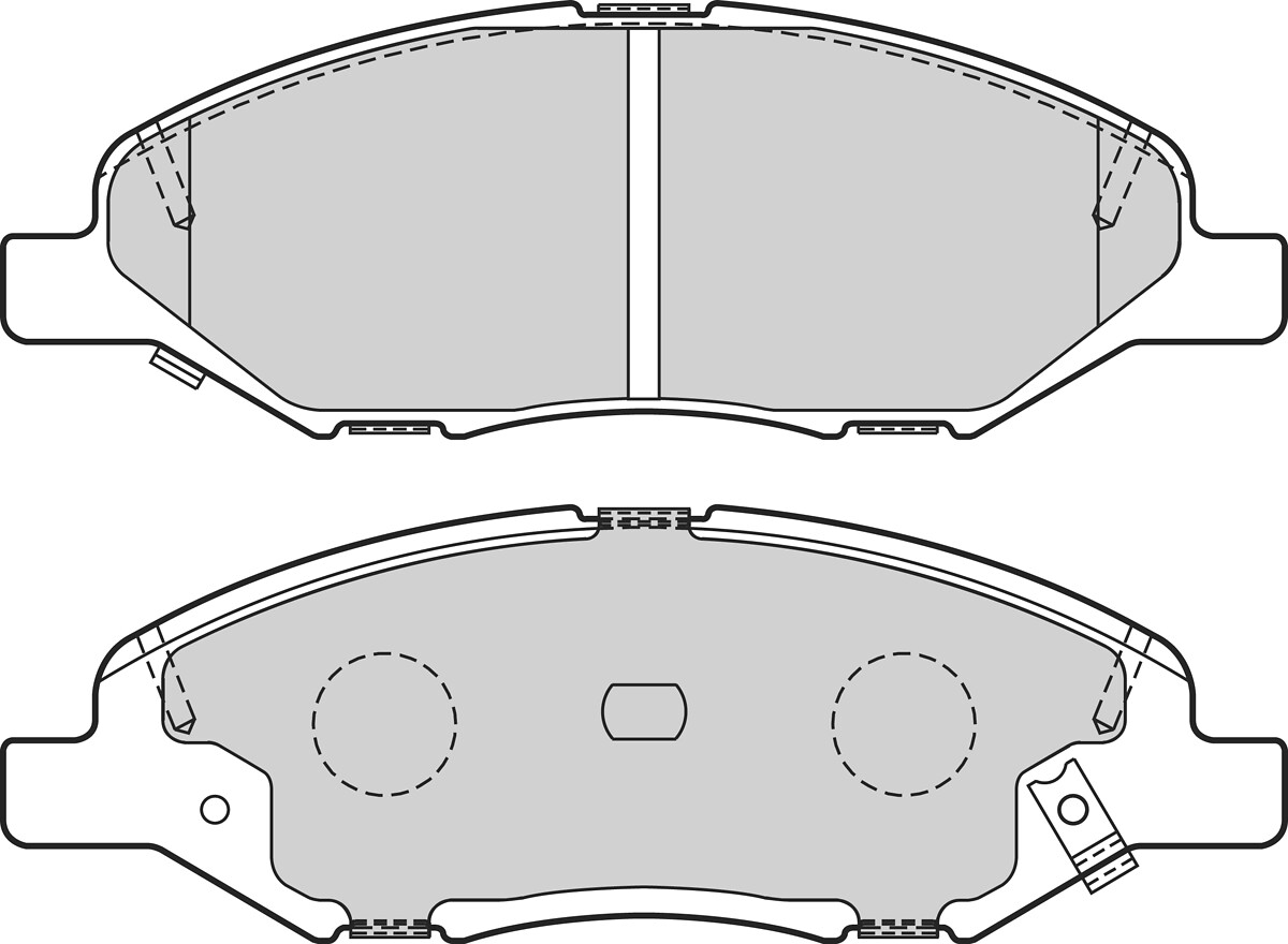 Jeu de 4 plaquettes de frein VALEO ref. 302661